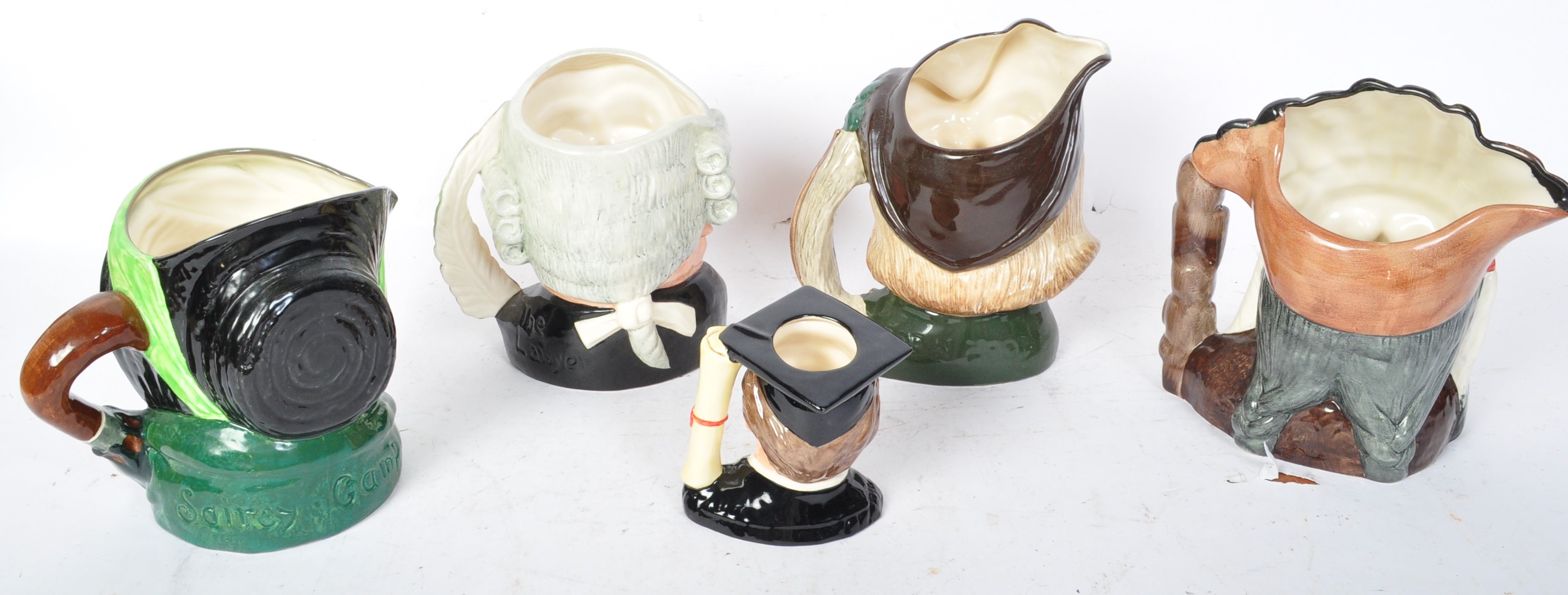 A COLLECTION OF FIVE VINTAGE ROYAL DOULTON TOBY JUGS - Image 5 of 8