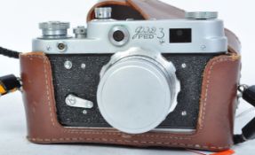 VINTAGE USSR RUSSIAN FED 3 FILM CAMERA