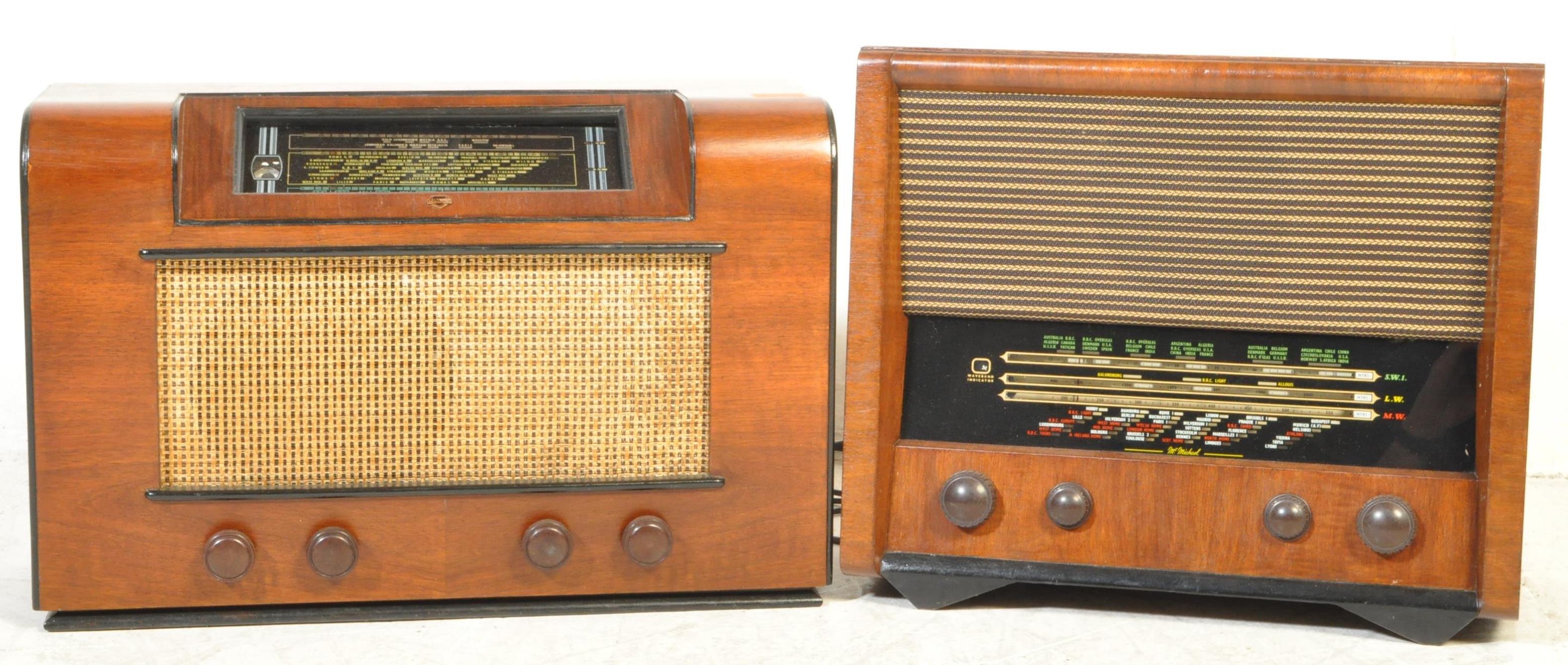 TWO VINTAGE 1950S VALVE RADIOS