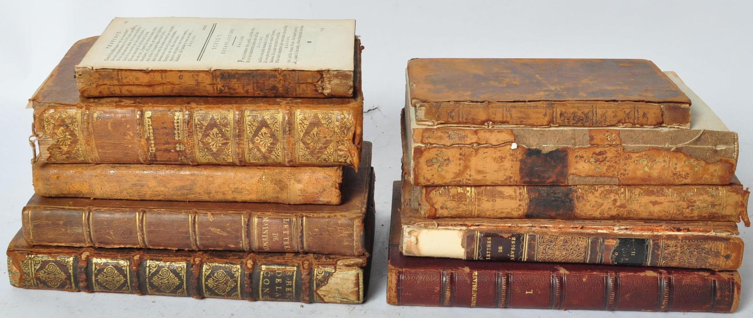 ANTIQUARIAN - COLLECTION OF 17TH CENTURY AND LATER FRENCH BOOKS