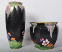 1930S ART DECO FALCONWARE VASE WITH ANOTHER