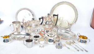 COLLECTION OF VINTAGE 20TH CENTURY SILVER PLATE