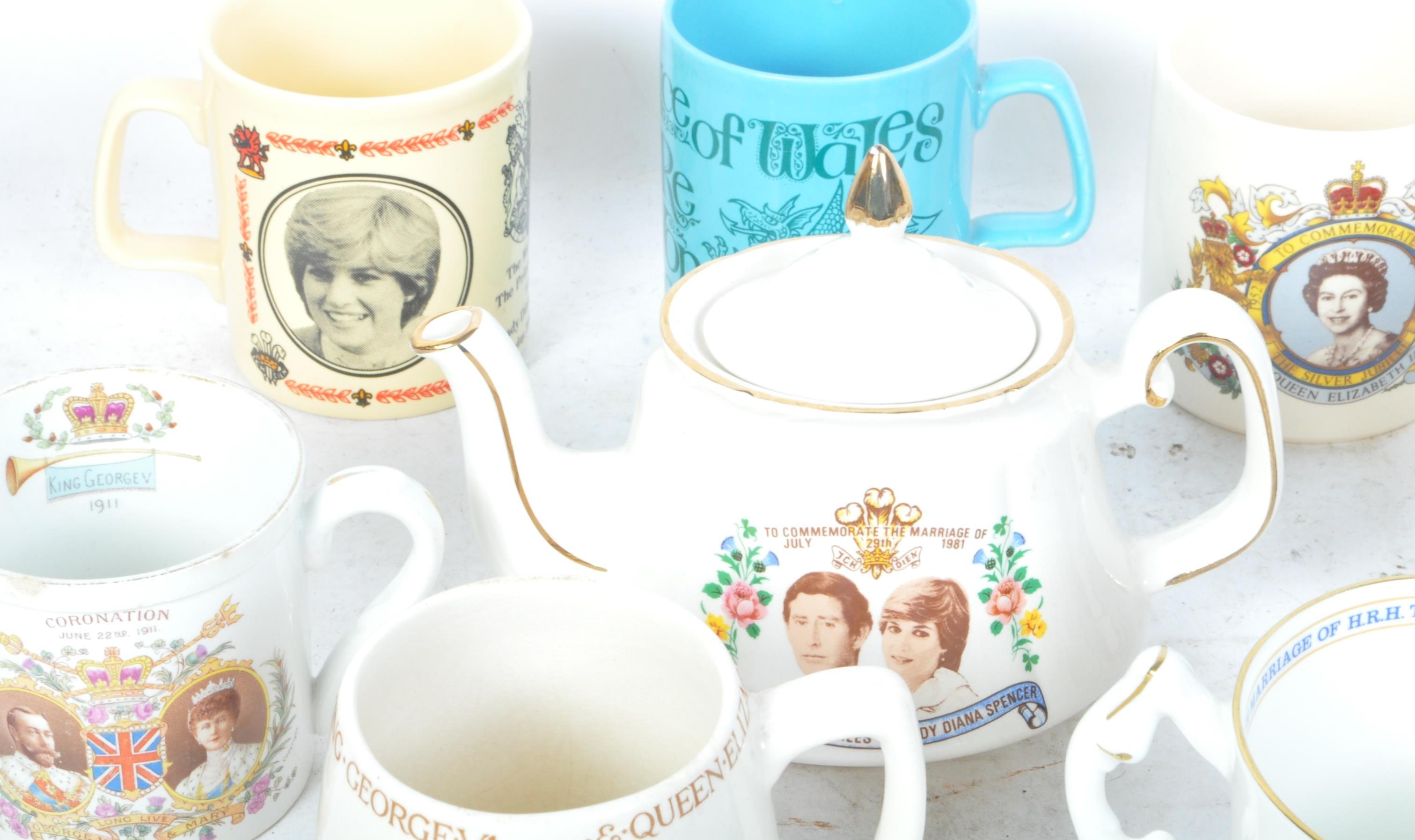 A COLLECTION OF CERAMIC COMMEMORATIVE CUPS & SAUCERS - Image 2 of 6