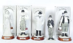 PMS LIMITED EDITON CHINA FIGURES - CHURCHILL - CHAPLIN - MARILYN