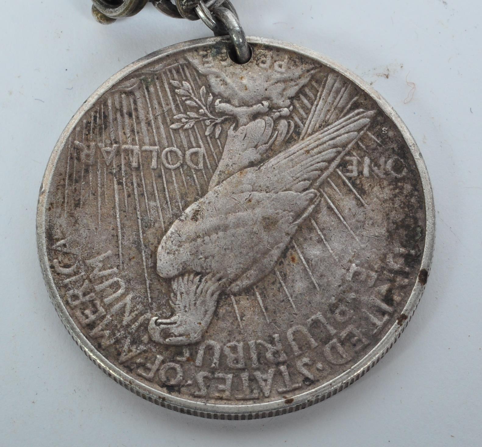 AMERICAN 1923 SILVER DOLLAR COIN & HALLMARKED SLVER MEDAL - Image 5 of 6