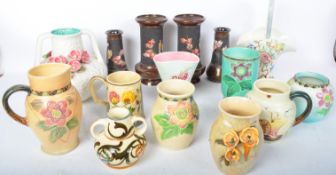COLLECTION OF 1900S BRETBY POTTERY VASES - CLOISONNE WARE