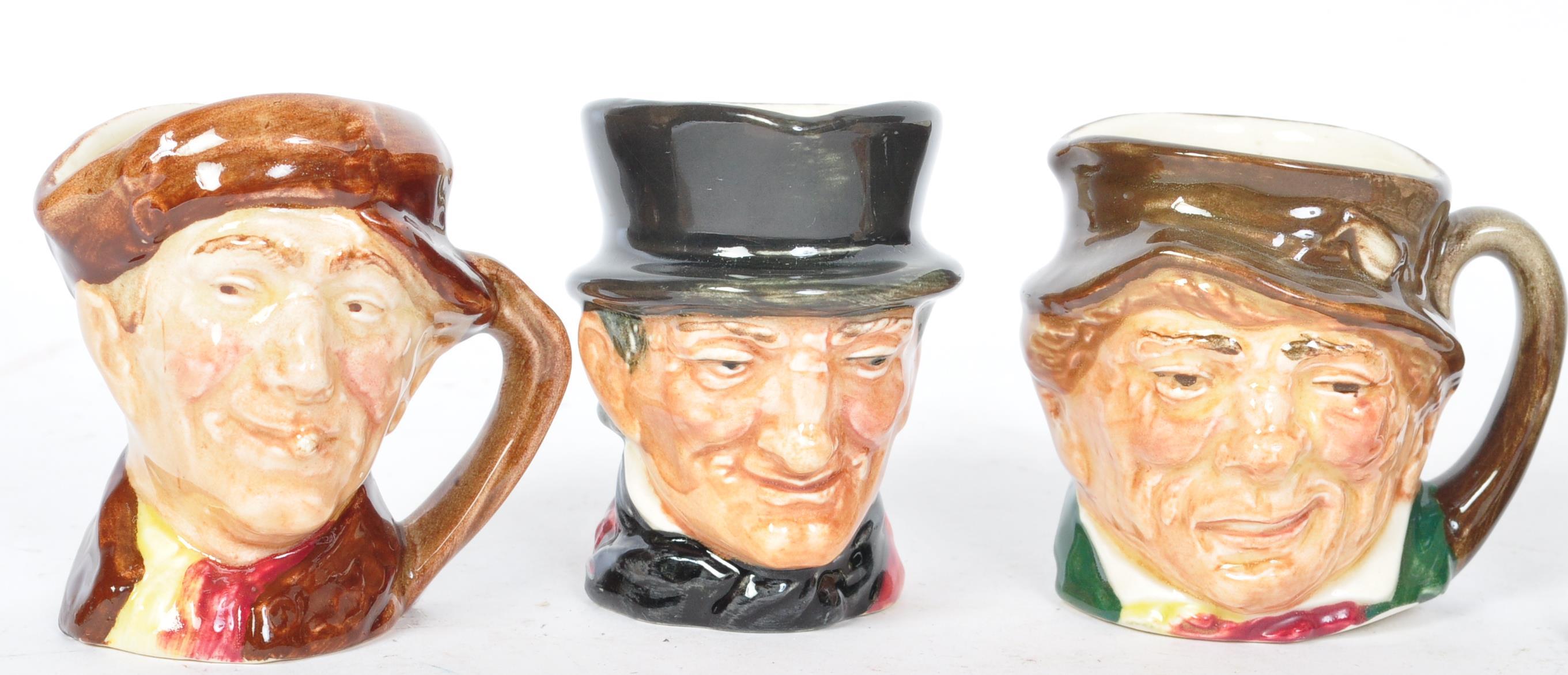 A COLLECTION OF EIGHT VINTAGE CERAMIC MINIATURE TOBY JUGS - Image 2 of 8