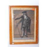 19TH CENTURY VICTORIAN COACHMAN CHALK & CHARCOAL PORTRAIT