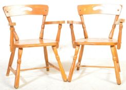 PAIR OF 20TH CENTURY ARTS & CRAFTS CHILDS WINDSOR CHAIRS