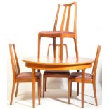 NATHAN FURNITURE - VINTAGE DINING TABLE & FOUR CHAIRS