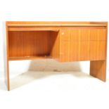 MID CENTURY TEAK WOOD WRITING TABLE DESK