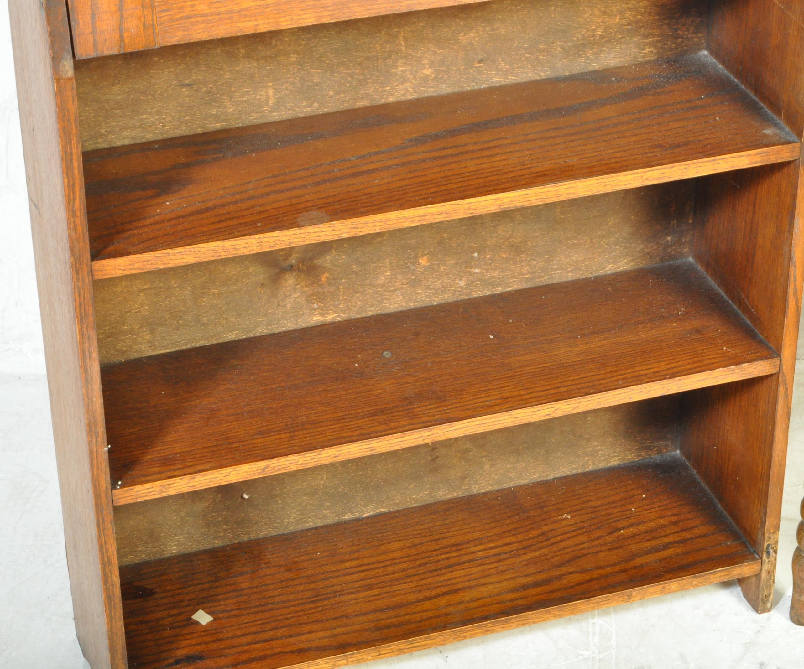 1920'S HONEY OAK STUDENT BUREAU AND DESK CHAIR - Image 4 of 6