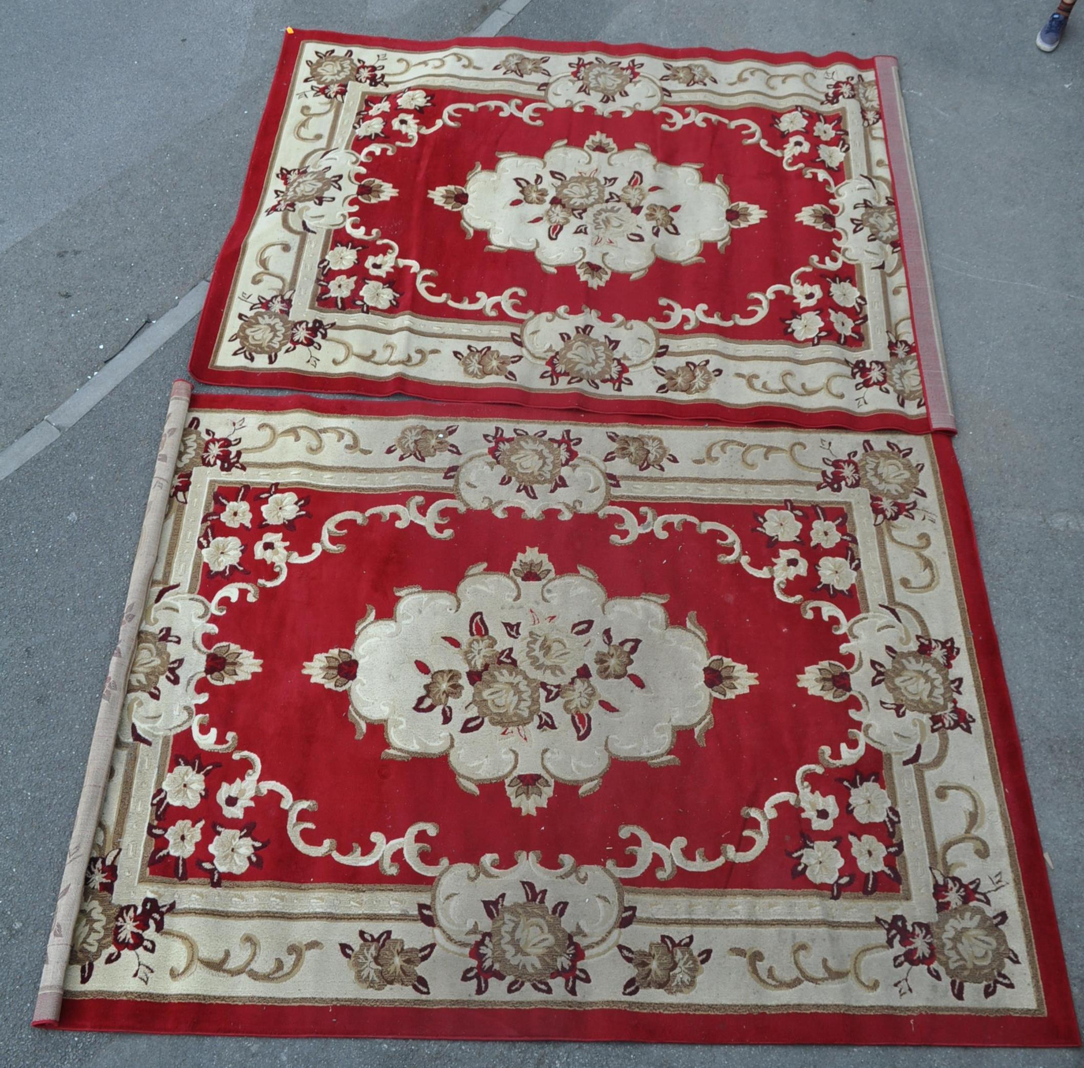 PAIR OF VINTAGE 20TH CENTURY PERSIAN ISLAMIC CARPET FLOOR RUGS