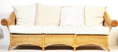 CONTEMPORARY THREE SEATER BAMBOO CONSERVATORY SOFA