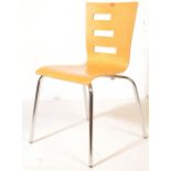 CONTEMPORARY DESIGNER BENTWOOD PANEL SINGLE CHAIR