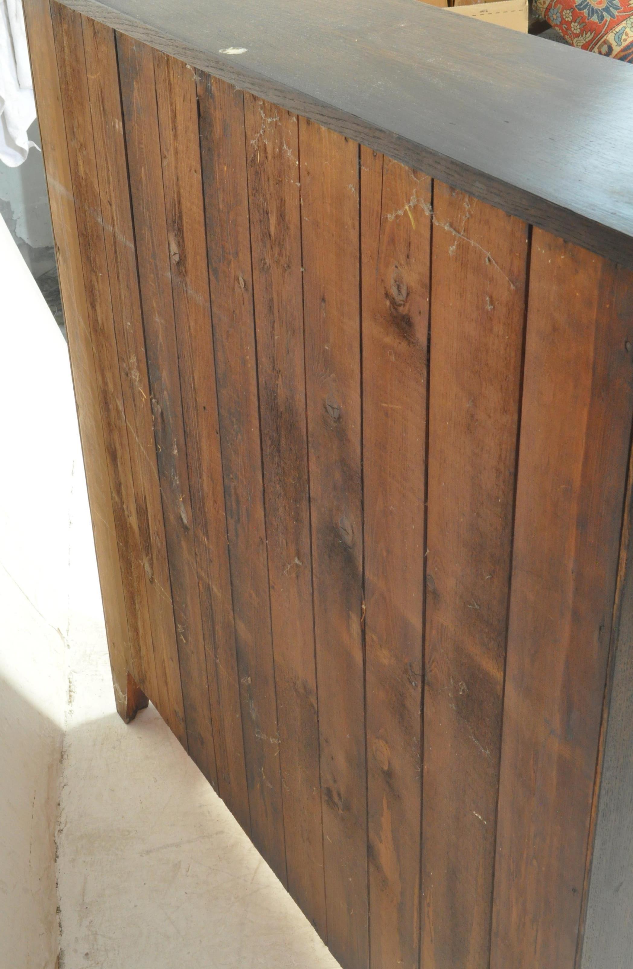 19TH CENTURY VICTORIAN OAK LIBRARY BOOKCASE CABINET - Image 5 of 5