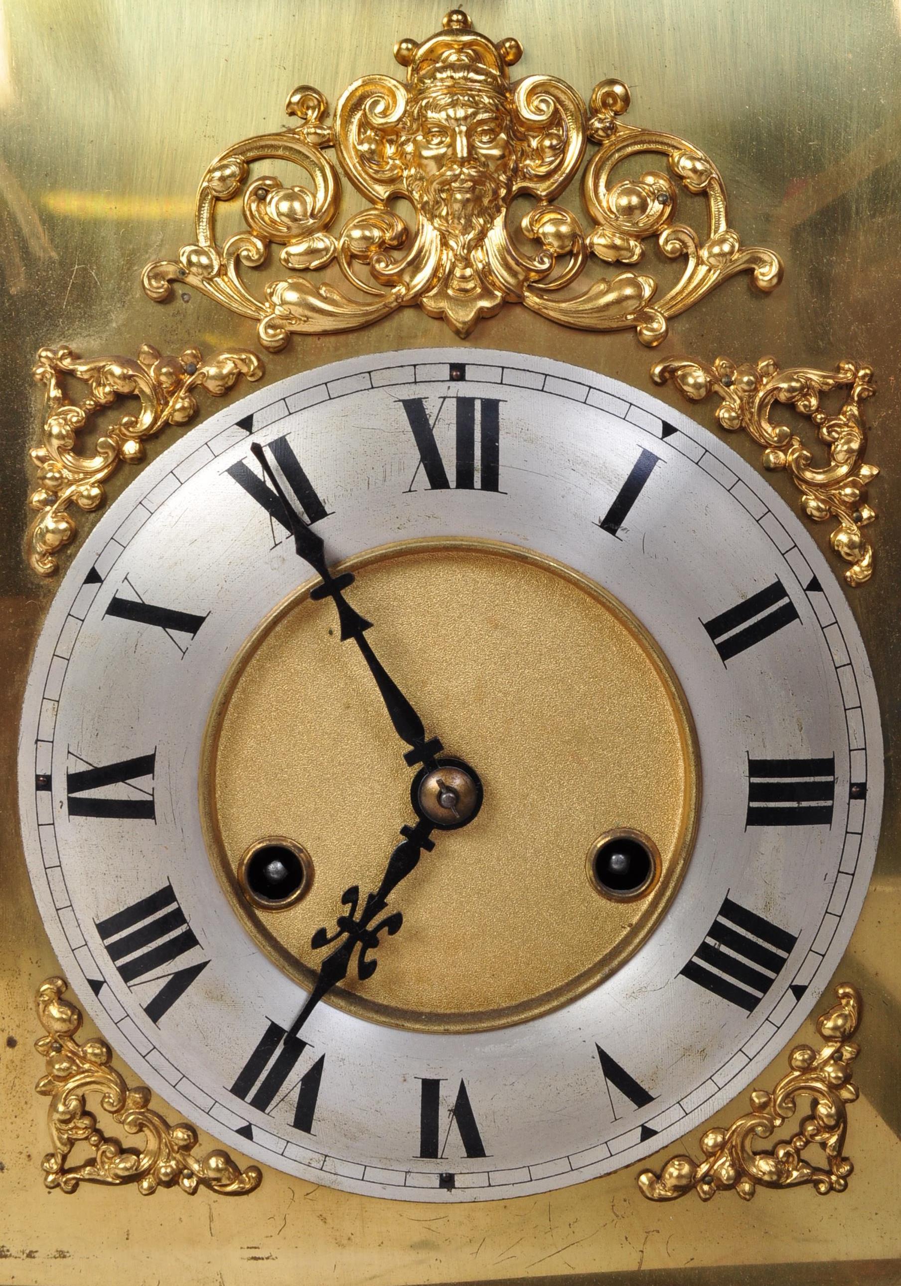 EARLY 20TH CENTURY OAK CASED MANTEL CLOCK - Image 2 of 6