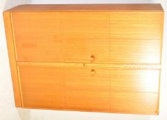 MEREDEW FURNITURE - MID CENTURY TEAK DOUBLE WARDROBE