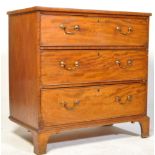 A GEORGE III MAHOGANY CHEST OF DRAWERS