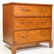 A GEORGE III MAHOGANY CHEST OF DRAWERS