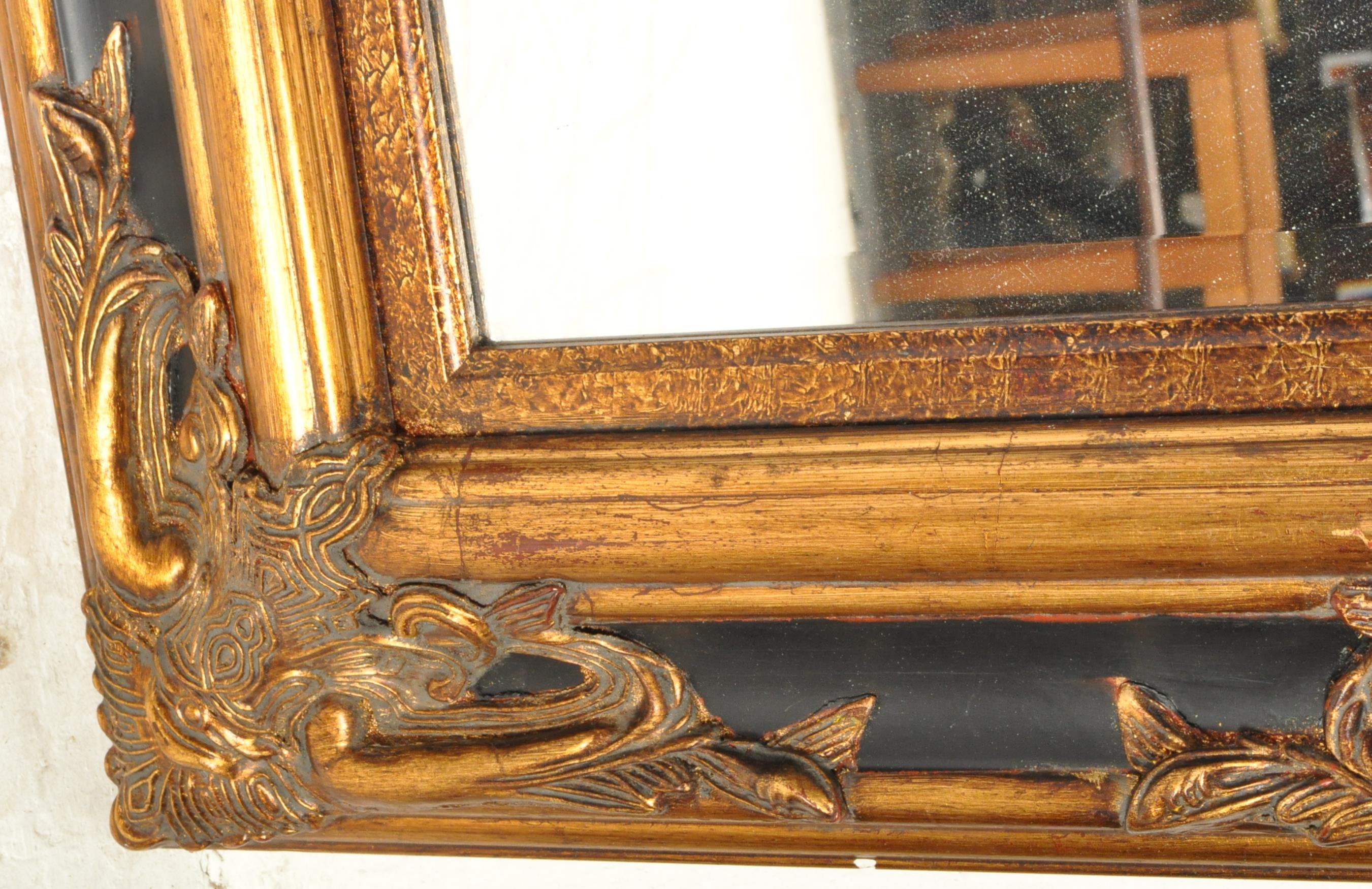LARGE CONTEMPORARY BAROQUE REVIVAL WALL MIRROR - Image 4 of 5
