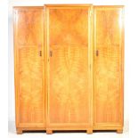 HEALS OF LONDON 1930'S ART DECO TRIPLE WARDROBE