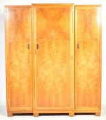 HEALS OF LONDON 1930'S ART DECO TRIPLE WARDROBE