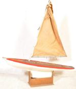 RETRO MID CENTURY WOODEN POND YACHT