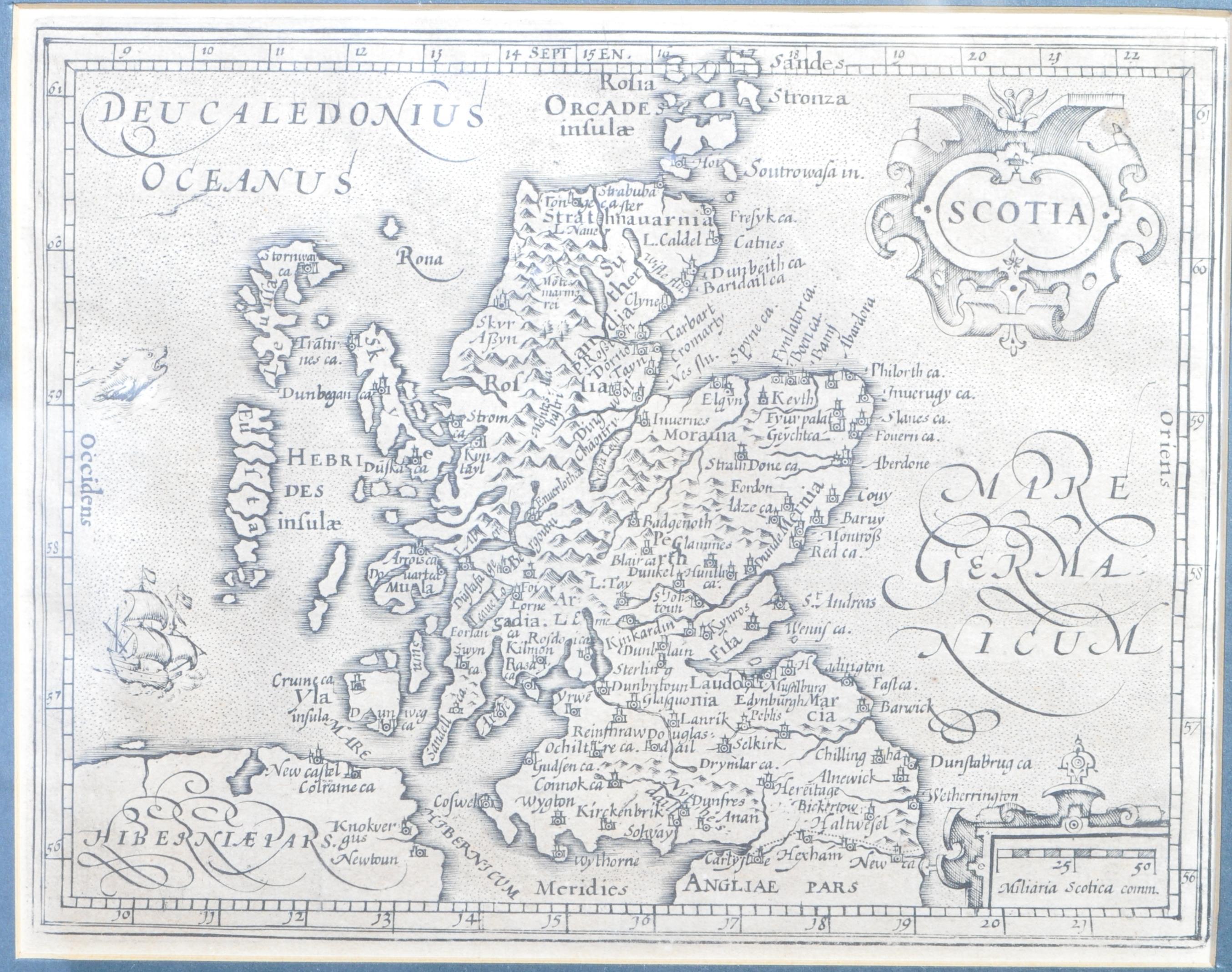 AFTER JOHN SPEED - 17TH CENTURY MAP OF SCOTLAND - Image 2 of 4