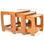 MID CENTURY TEAK WOOD G-PLAN QUADRILLE STYLE NEST OF TABLES