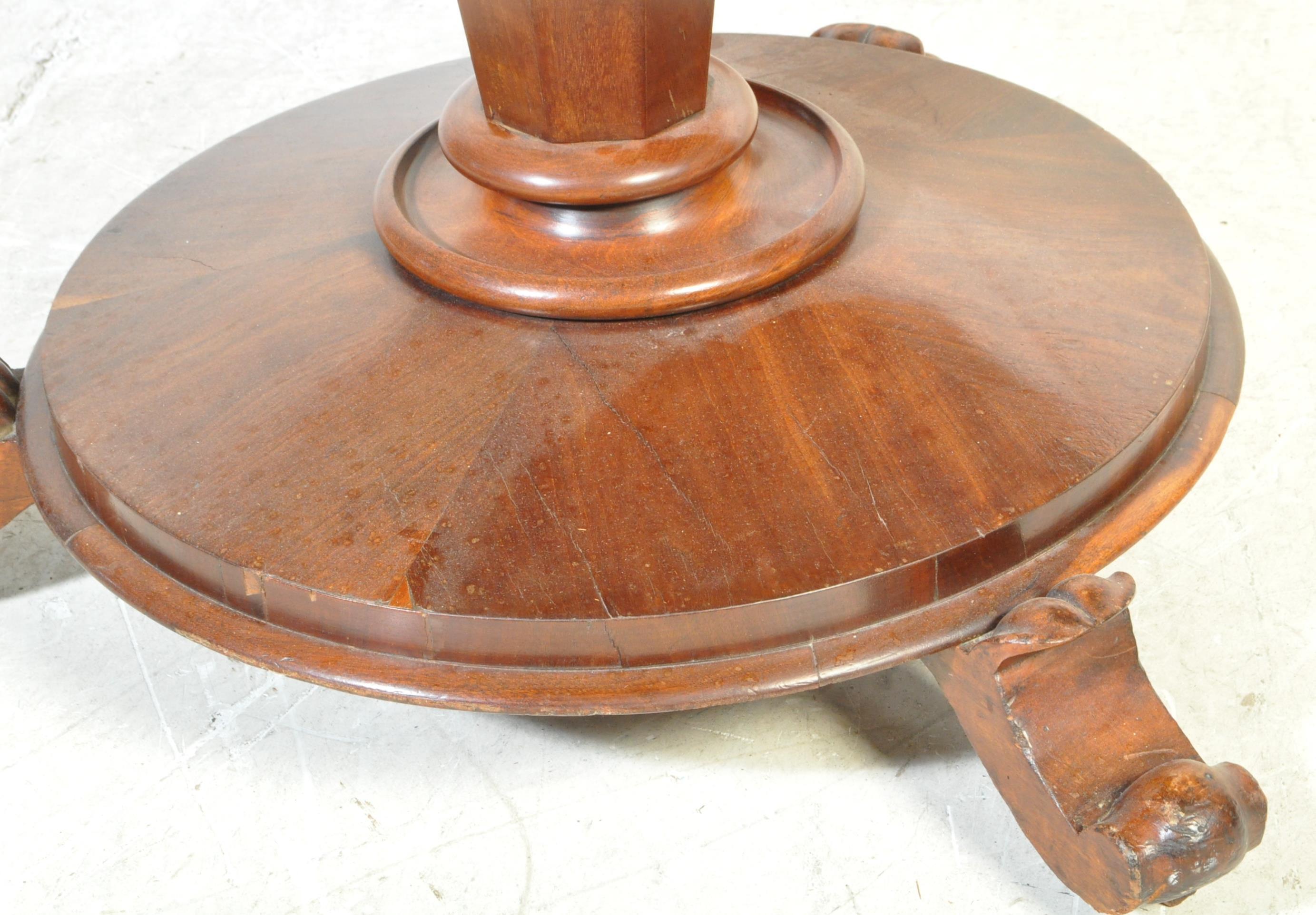 VICTORIAN 19TH CENTURY MAHOGANY BREAKFAST LOO TABLE DINING - Image 3 of 3