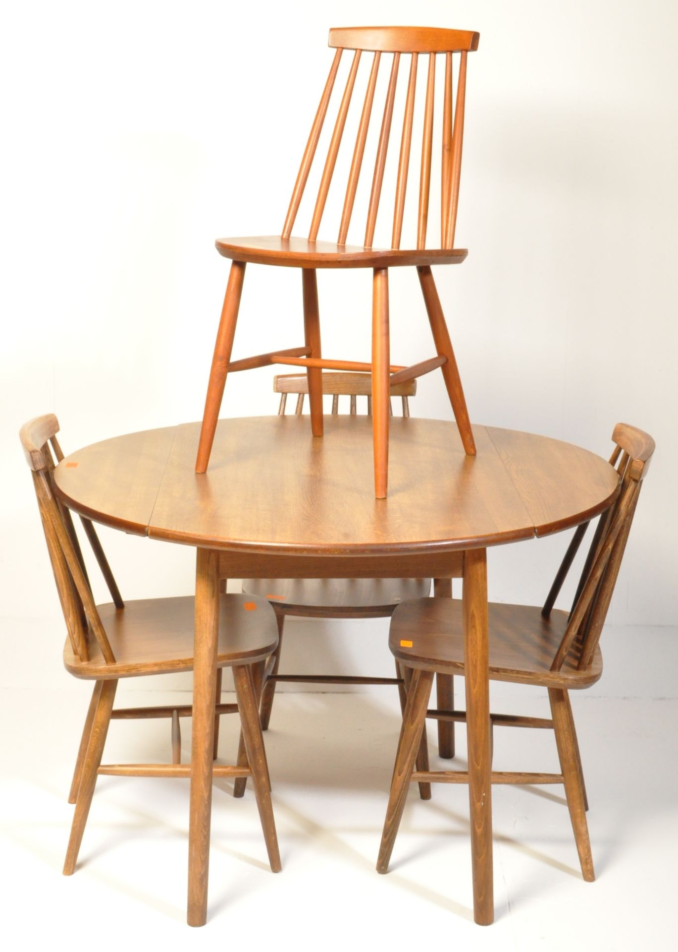 20TH CENTURY ERCOL MANNER KITCHEN DINING ROOM SUITE - Image 2 of 7