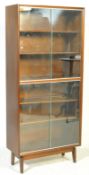 RETRO VINTAGE MID 20TH CENTURY MINTY GLAZED BOOKCASE