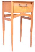 BRITISH DESIGN - MID CENTURY TEAK WOOD BEDSIDE TABLE