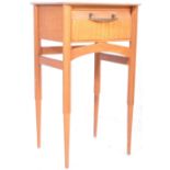 BRITISH DESIGN - MID CENTURY TEAK WOOD BEDSIDE TABLE