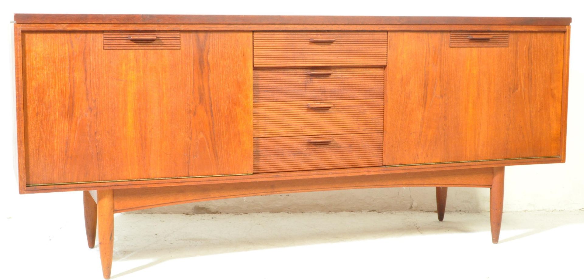 RETRO VINTAGE MID 20TH CENTURY WHITE AND NEWTON TEAK SIDEBOARD