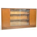 MID CENTURY RETRO TEAK WOOD LIBRARY BOOKCASE CABINET