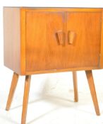 1930'S ART DECO WALNUT RECORD PLAYER CABINET CUPBOARD