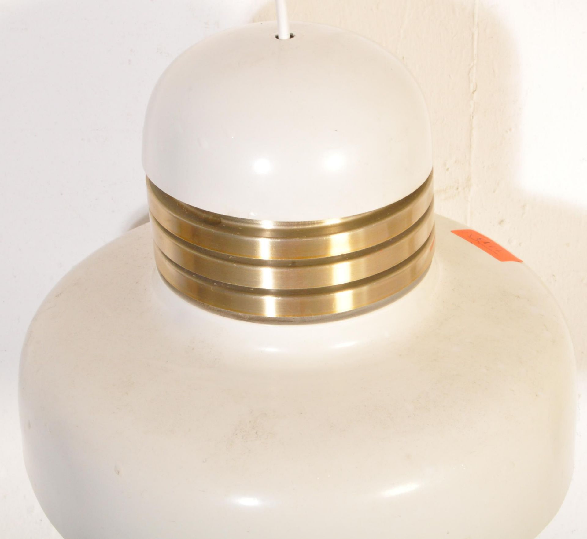 PAIR OF MID CENTURY RETRO GERMAN UFO LIGHT SHADES - Image 2 of 4