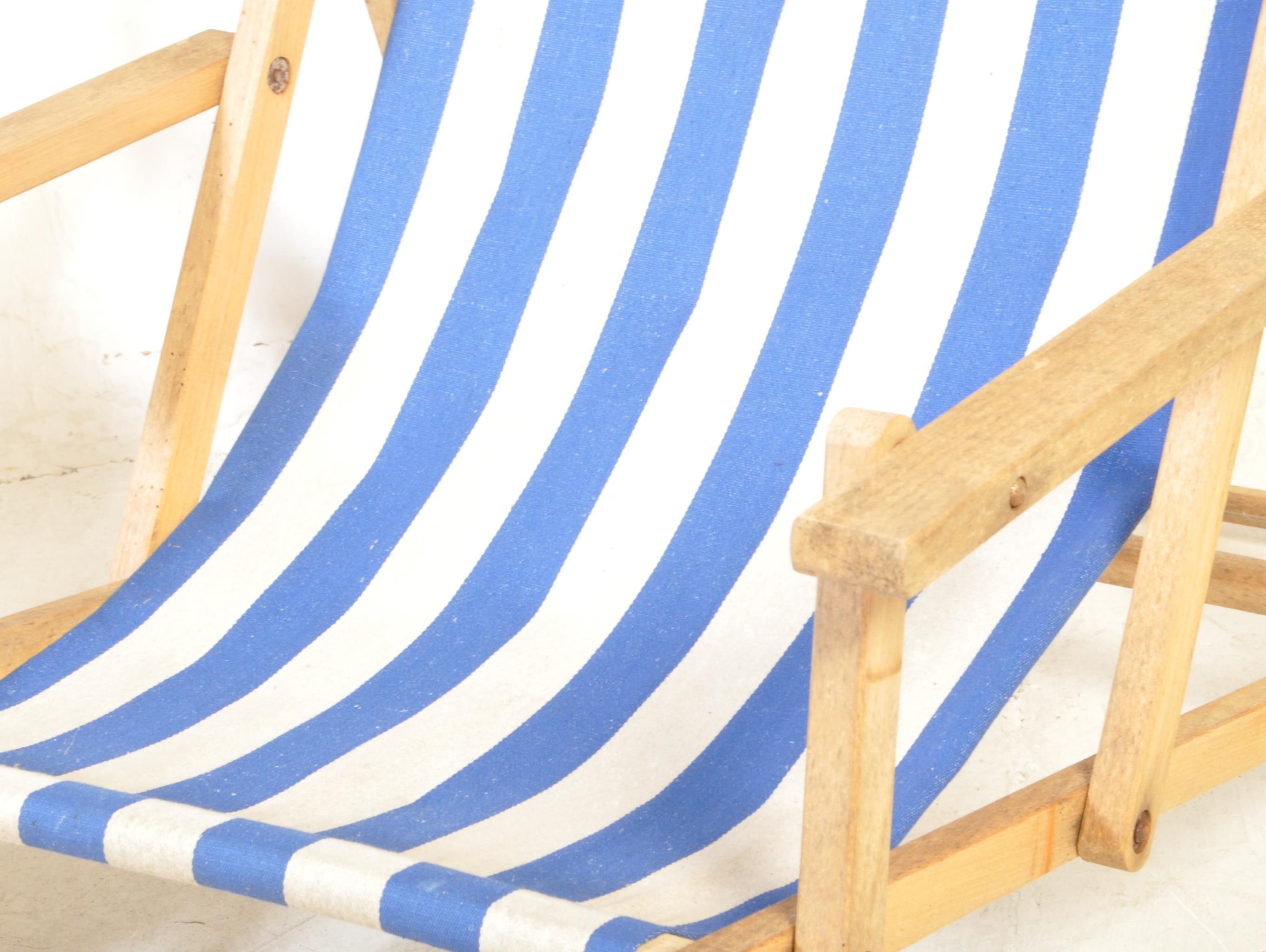 PAIR OF RETRO 20TH CENTURY FOLDING DECK CHAIRS - Image 2 of 5