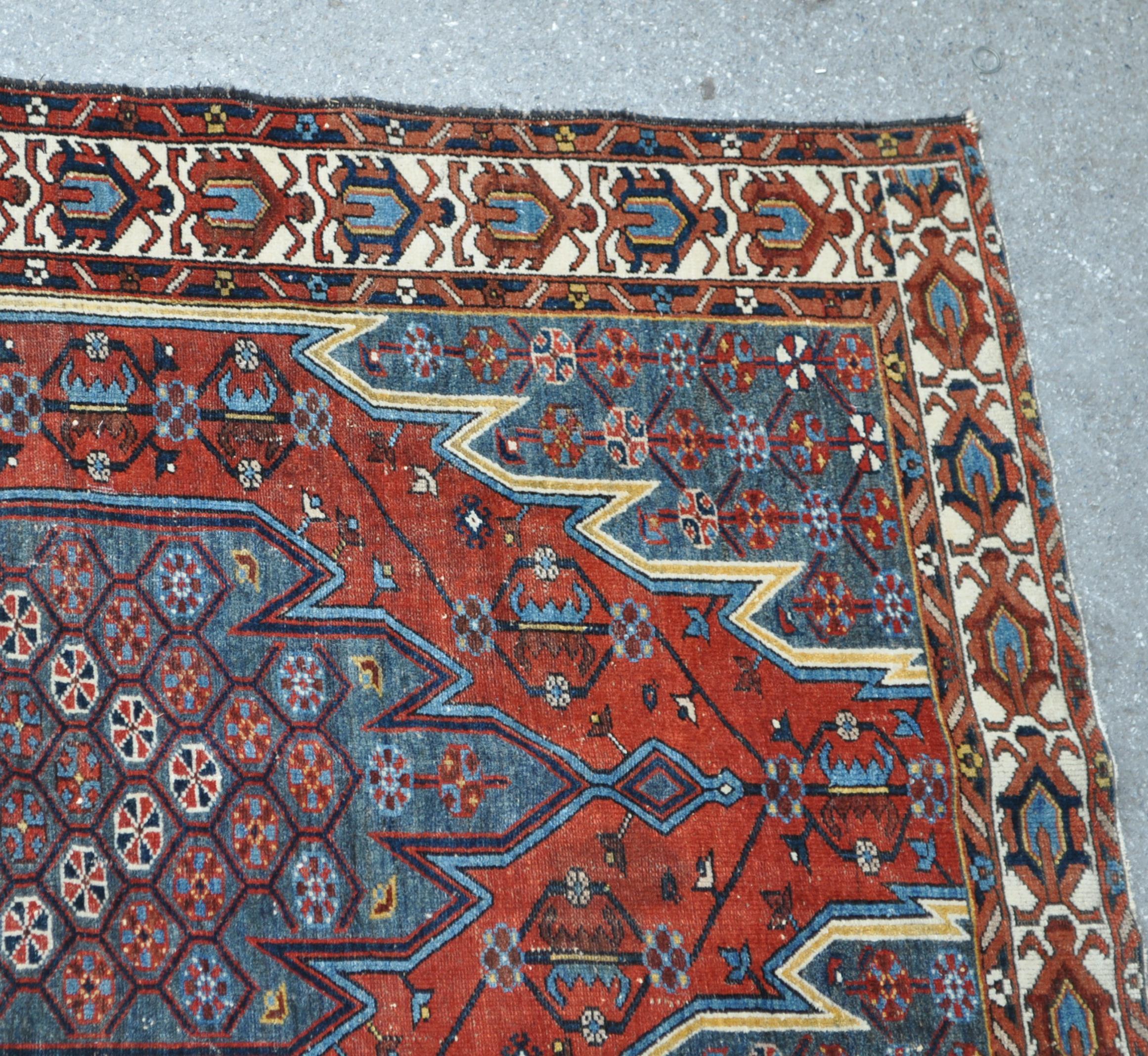 EARLY 20TH CENTURY PERSIAN ISLAMIC MAZALAGAN CARPET - Image 4 of 5