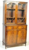 19TH CENTURY REGENCY REVIVAL LIBRARY BOOKCASE CABINET