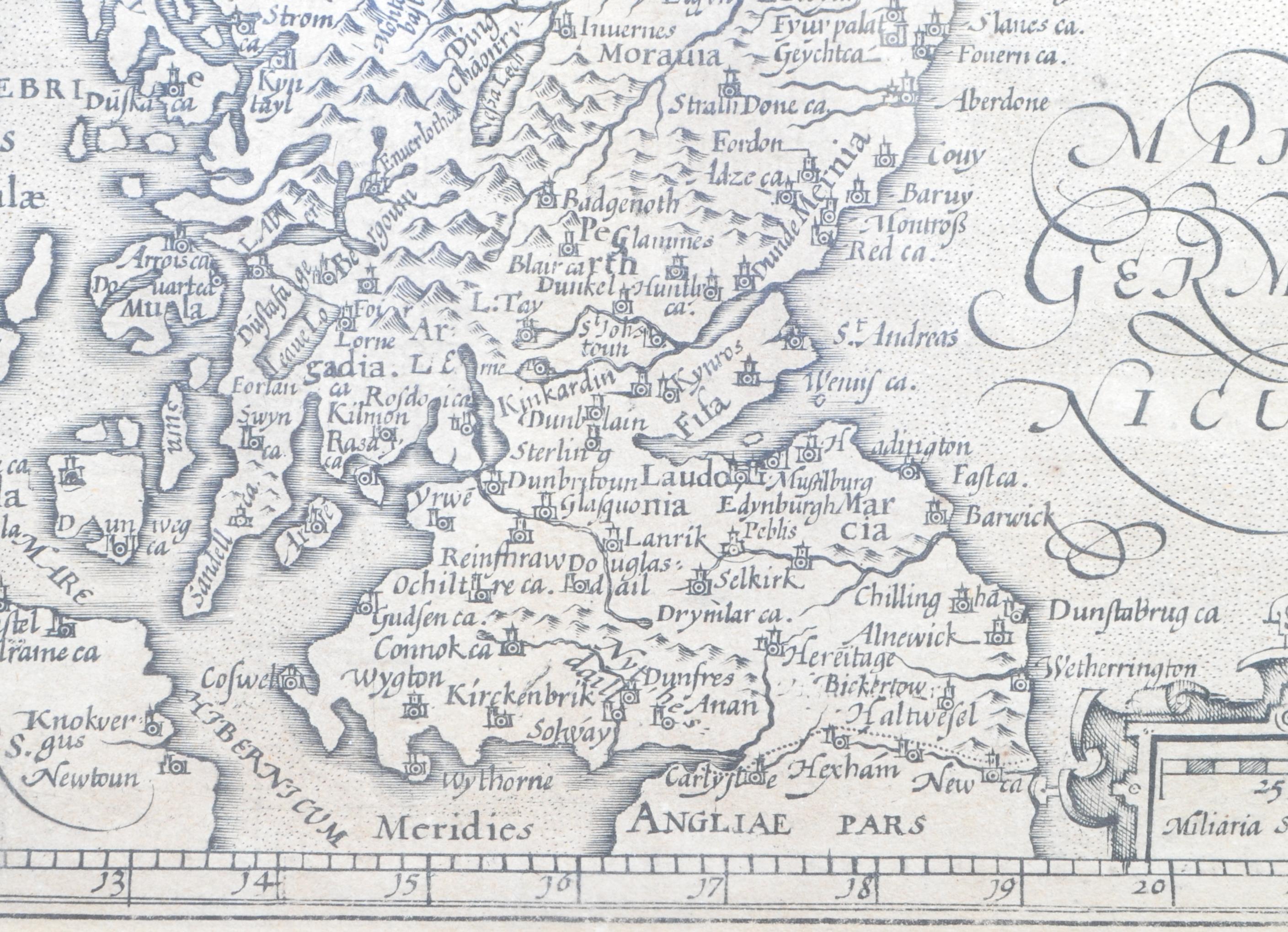 AFTER JOHN SPEED - 17TH CENTURY MAP OF SCOTLAND - Image 3 of 4