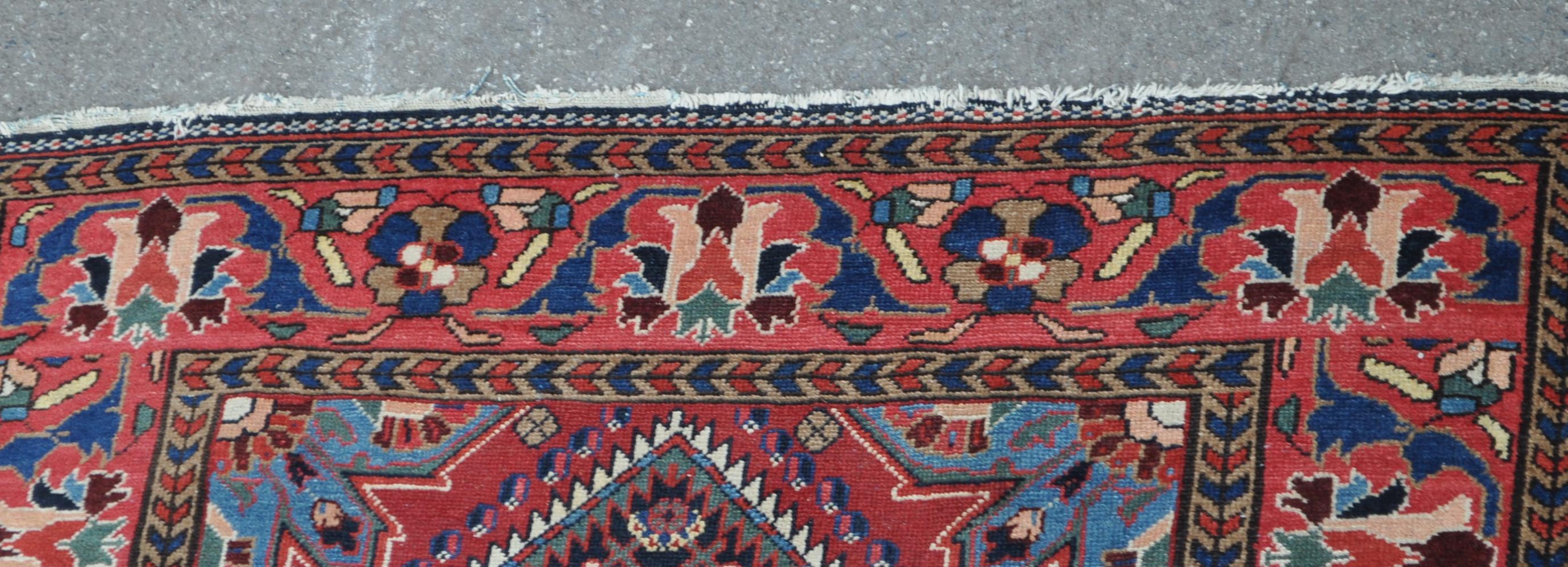 20TH CENTURY PERSIAN ISLAMIC HAMADAN RUG CARPET - Image 3 of 5