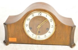 MID CENTURY OAK CASED GERMAN KIENZLE MANTEL CLOCK