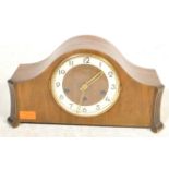 MID CENTURY OAK CASED GERMAN KIENZLE MANTEL CLOCK