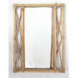 VINTAGE 1960S FRANCO ALBINI MANNER BAMBOO WALL MIRROR