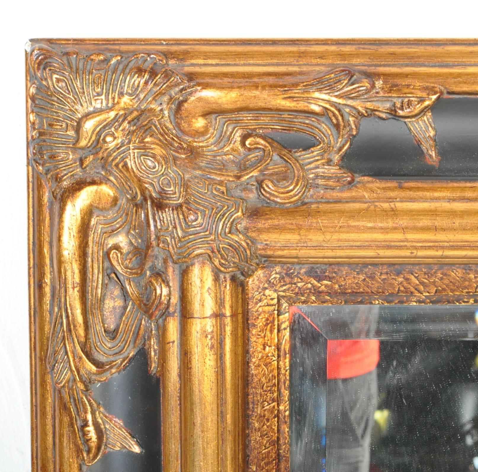 LARGE CONTEMPORARY BAROQUE REVIVAL WALL MIRROR - Image 2 of 5