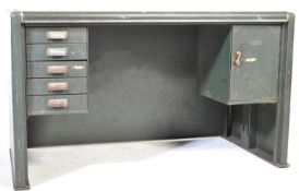 MID CENTURY INDUSTRIAL METAL OFFICE FACTORY DESK