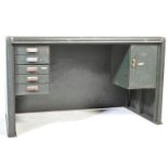 MID CENTURY INDUSTRIAL METAL OFFICE FACTORY DESK